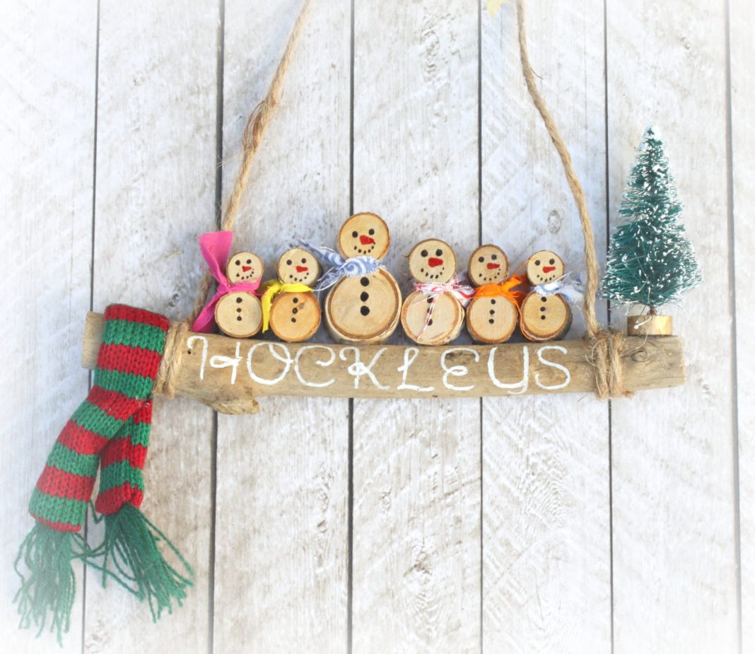 Whimsical Snowman Family Ornament DIY