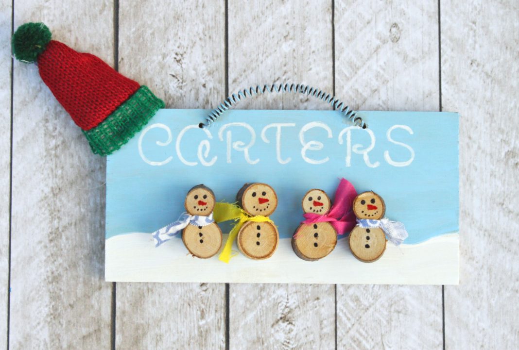 Whimsical Snowman Family Ornament DIY