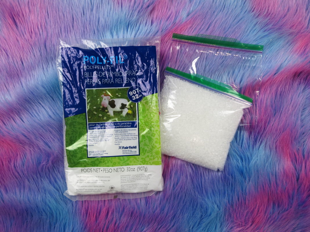 poly-fil polypellets in a pinata