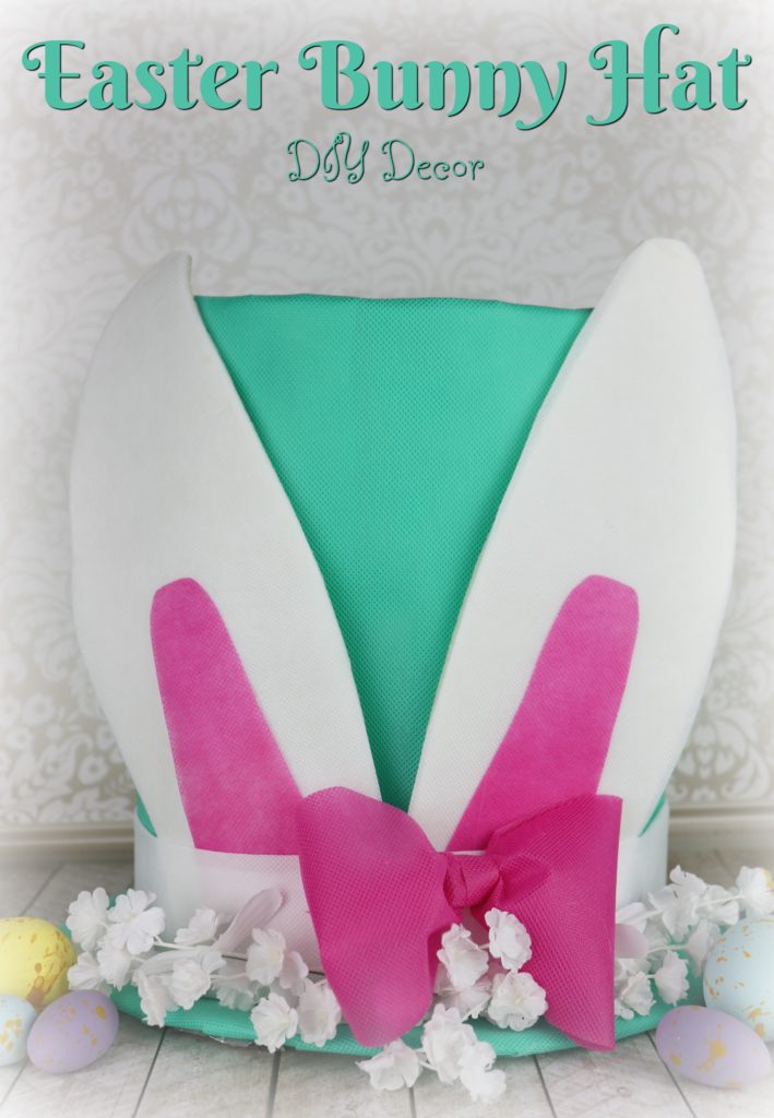 Welcome spring with this colorful and oversized piece of Easter decor! This extra large Easter Bunny Hat makes a great centerpiece or piece of home decor.
