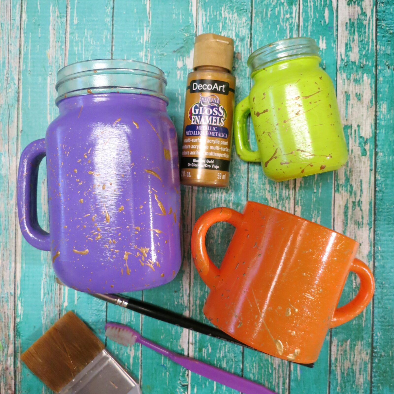 Halloween Goblets DIY: Painted Glass Partyware
