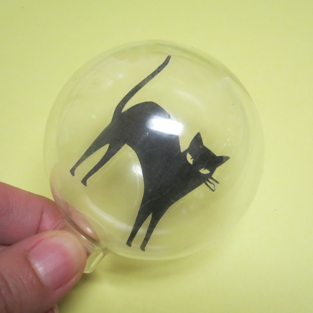 Make this crystal ball DIY decor for not too spooky Halloween decorating. 