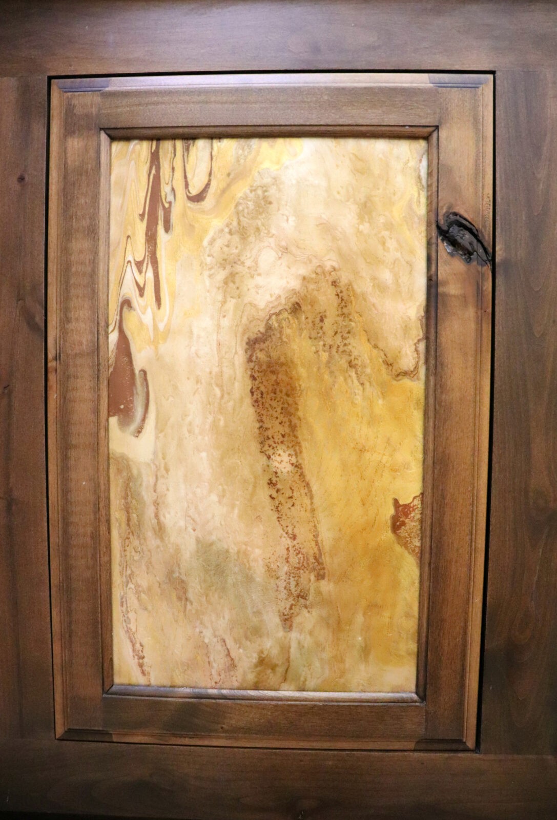 Faux Stone Paint Pour: Make Wood look like Marble