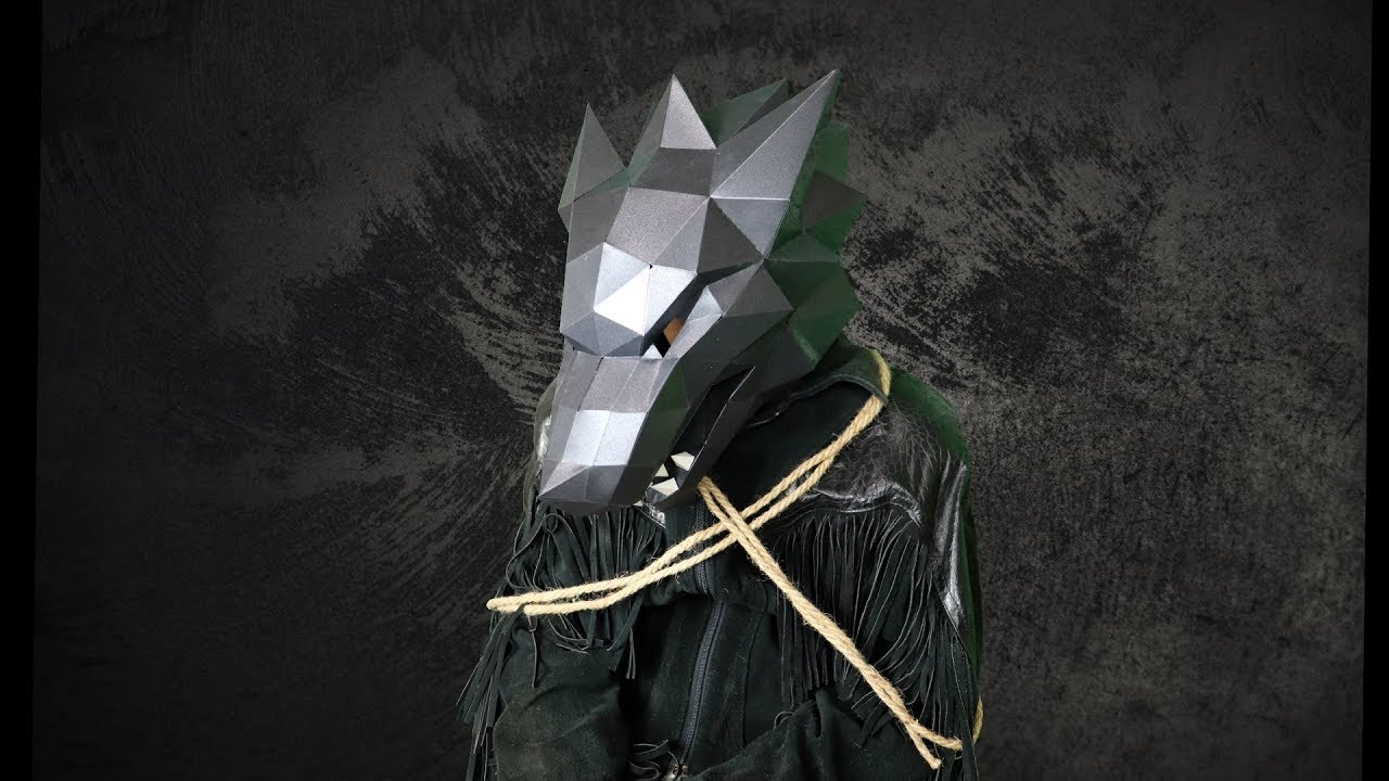 Wolf Mask Kit Papercraft DIY with Fun Costume Ideas