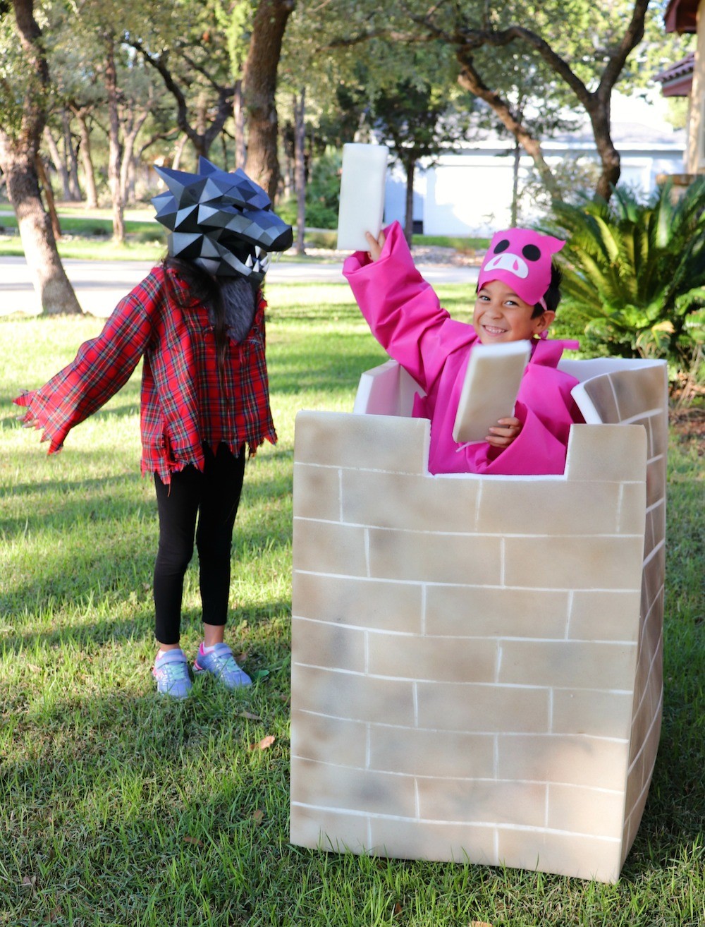 little pig brick house costume