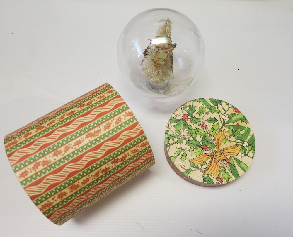 Make a beautiful snow globe gift box for the holidays