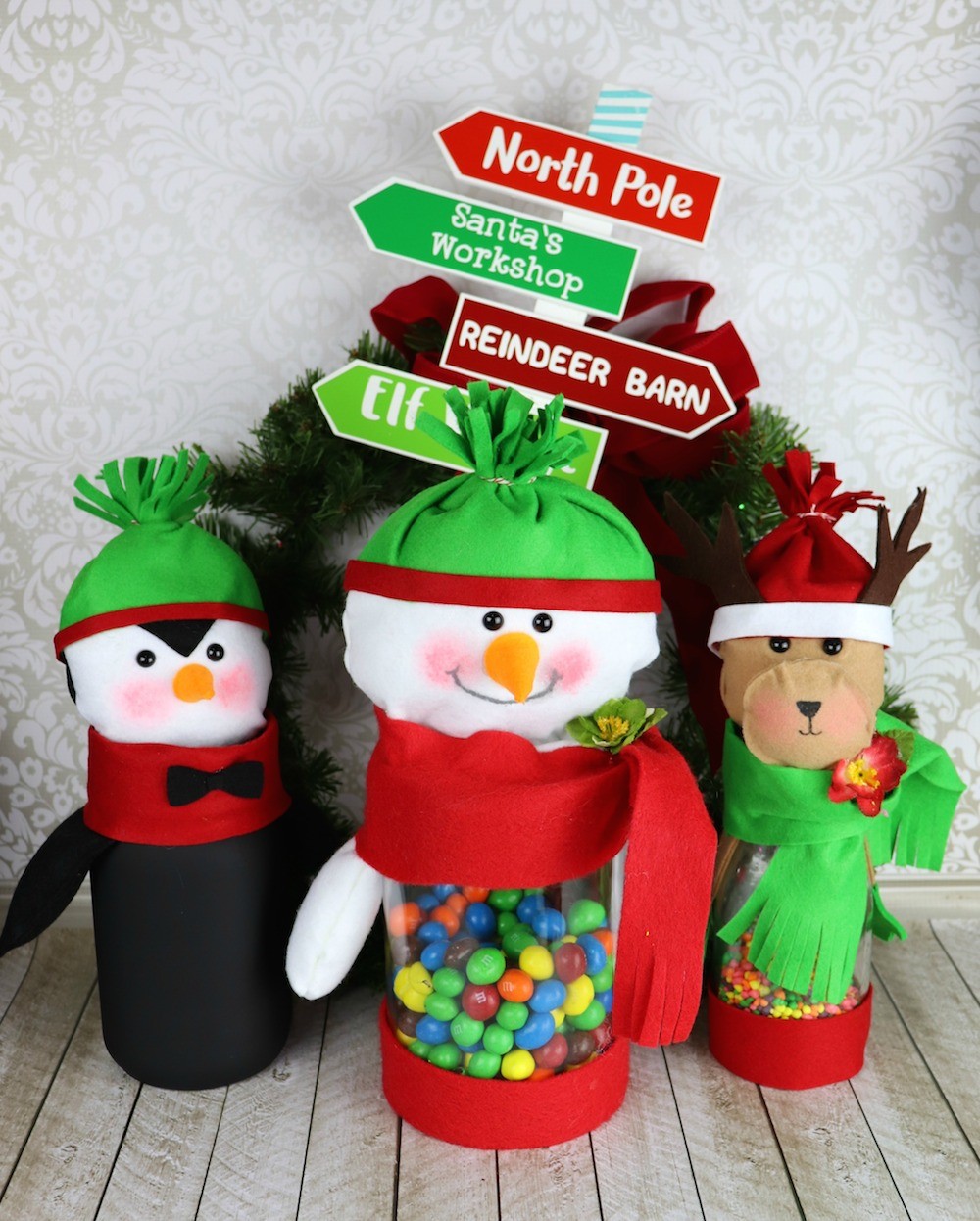 cute christmas jar DIY