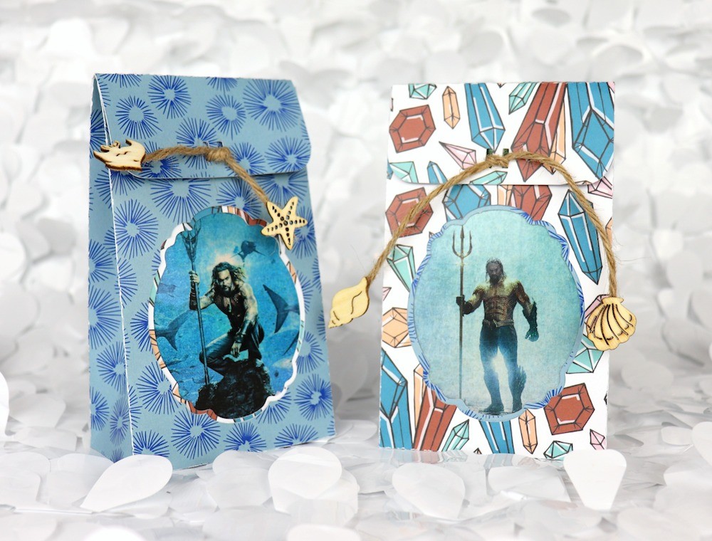 Aquaman Craft: Jason Momoa Treat Bags DIY