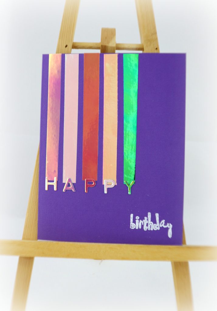 DIY Foil Cards Made Using Opal Vinyl