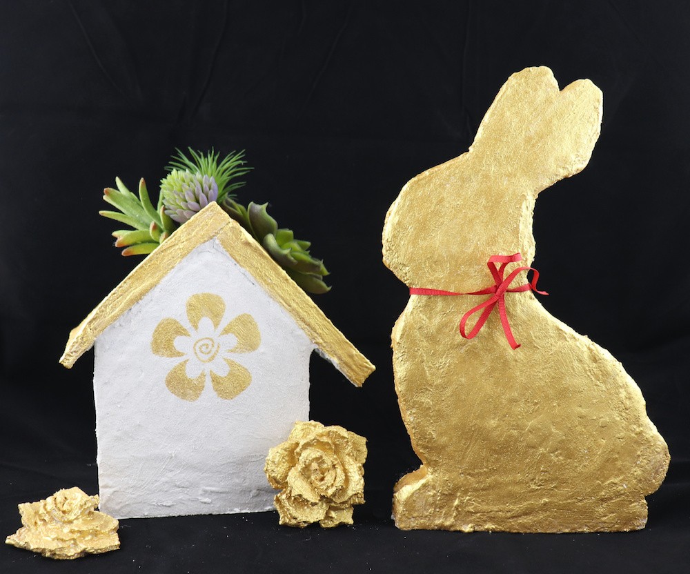 how to make faux concrete decor