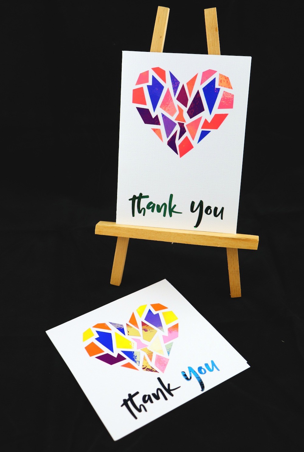 DIY Foil Cards Made Using Opal Vinyl
