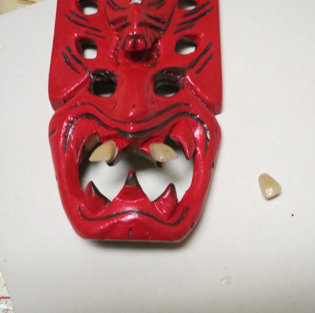 This handsome devil creepy craft is a silly twist on a Goodwill thrift store find. Make this as a weird Valentine or for Halloween.