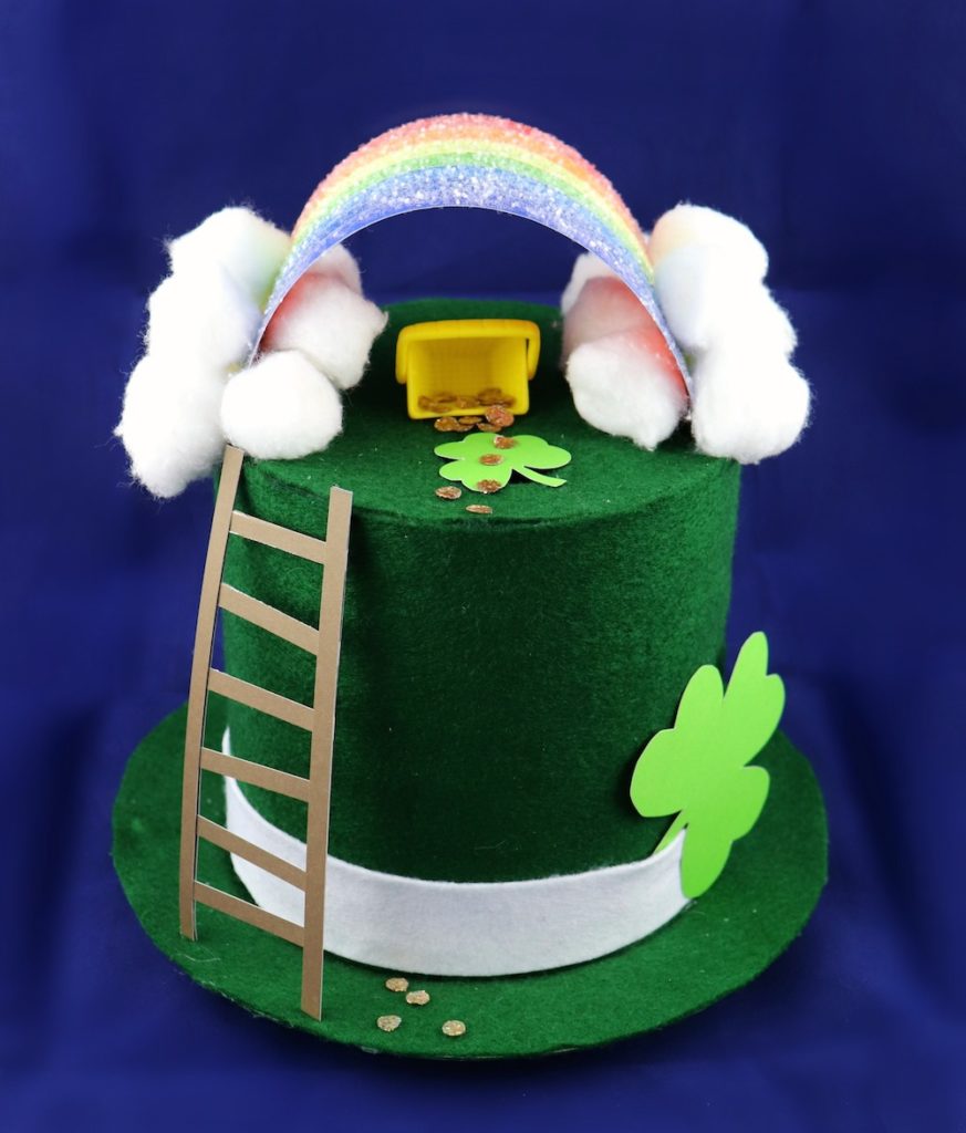 Make a leprechaun trap with your kids to help decorate for St. Patrick's Day.
