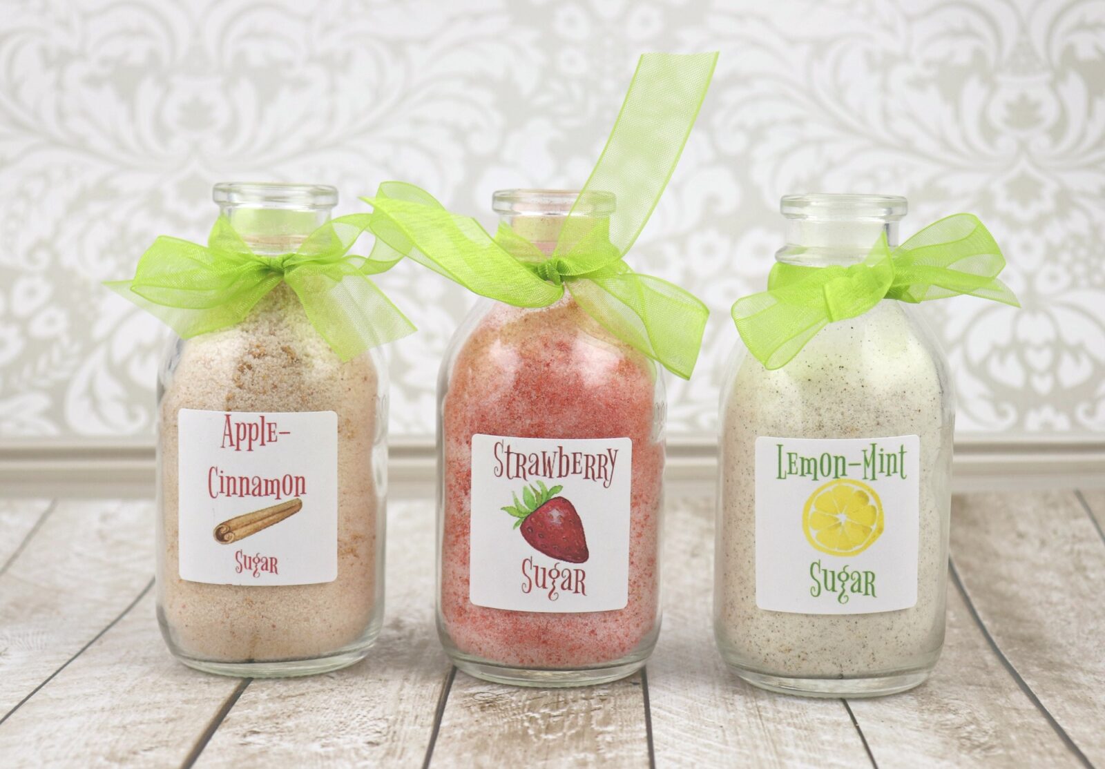 Flavored Sugar Recipes with Free Printable Labels