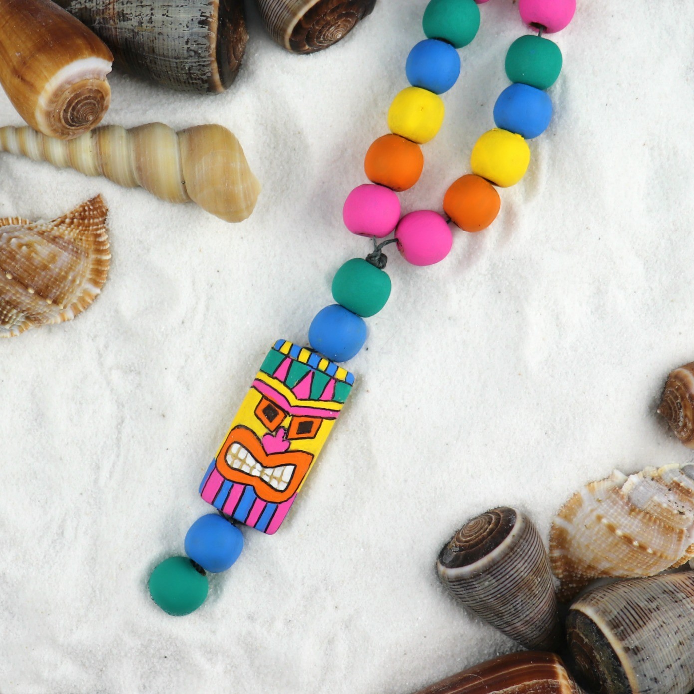 Tiki Necklace DIY Tutorial