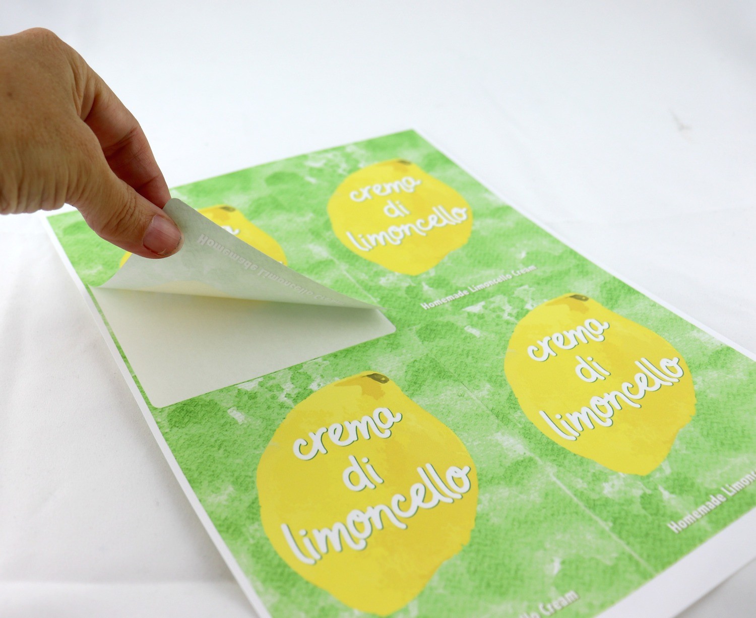 limoncello label
