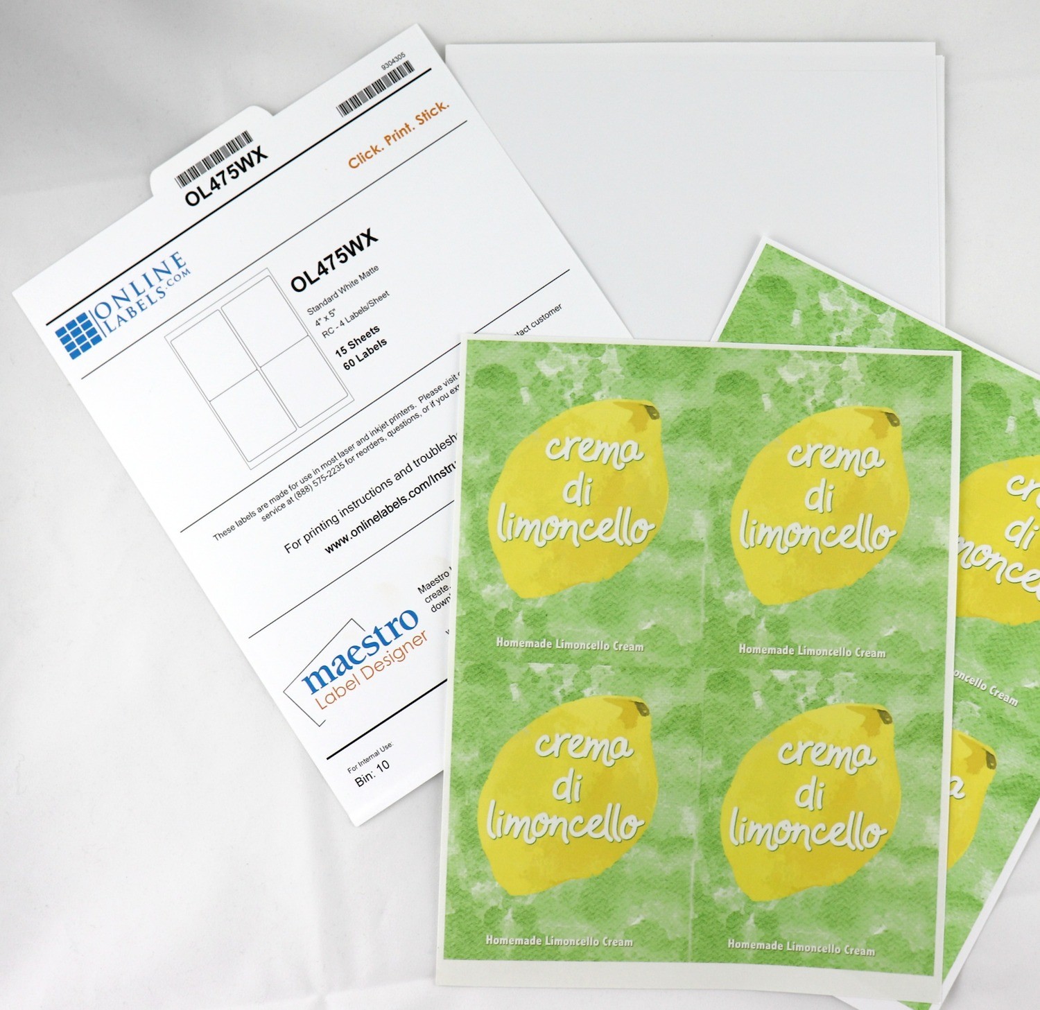 limoncello labels