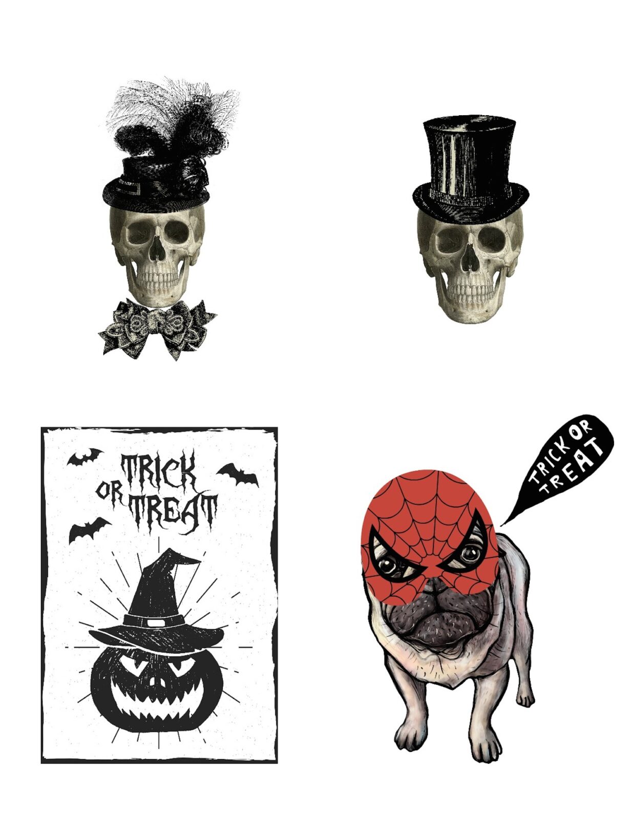 Halloween Clear Labels: Spooky Free Printable Projects