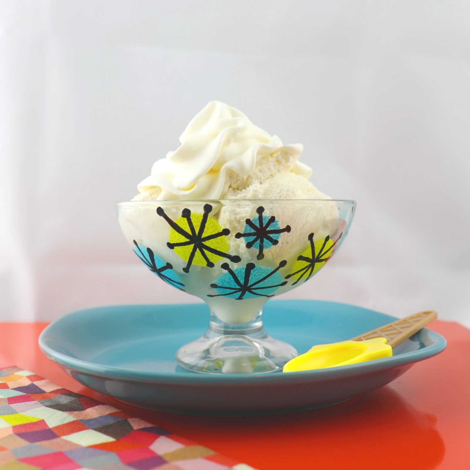 Painted Ice Cream Bowl Tutorial