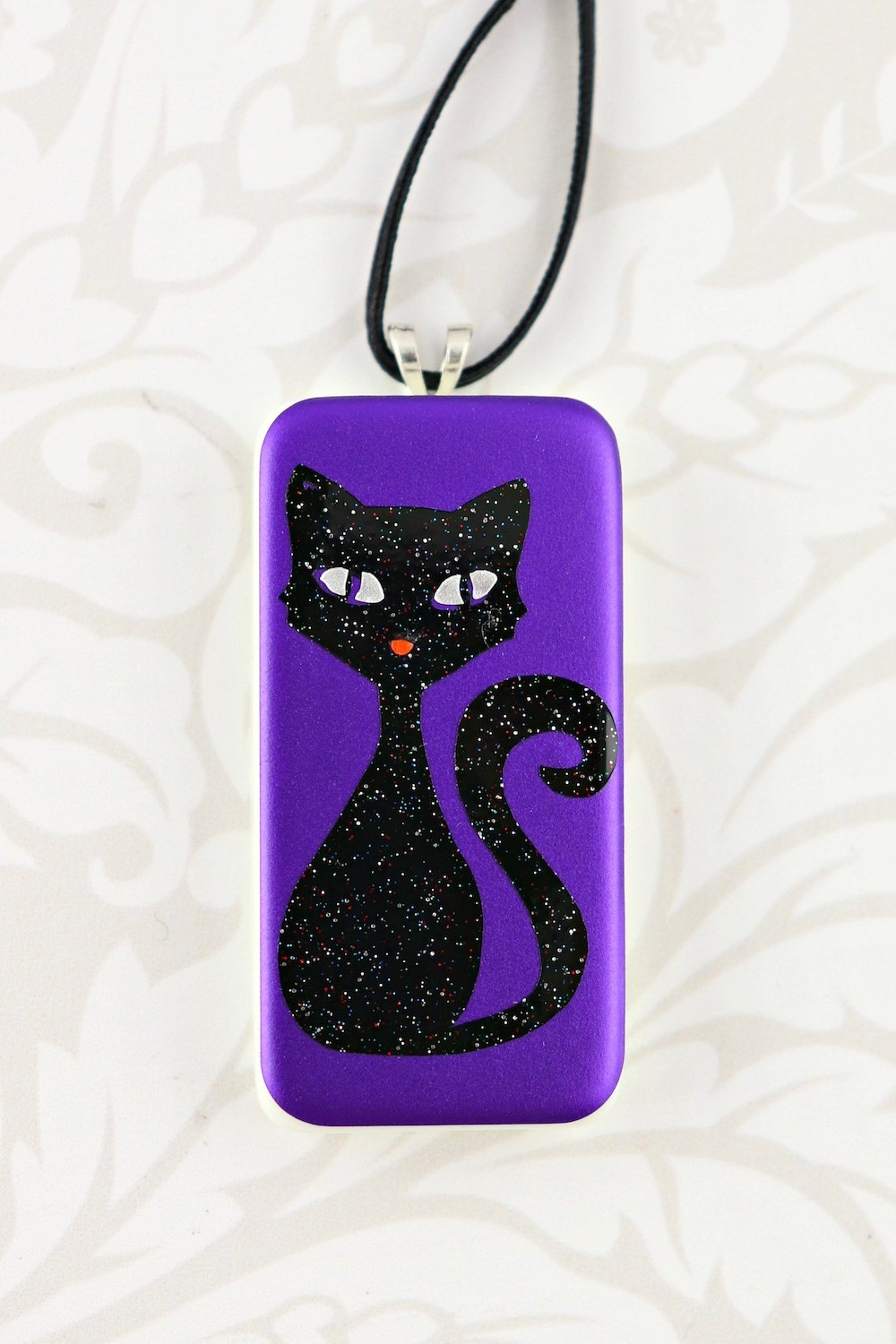 halloween domino pendant