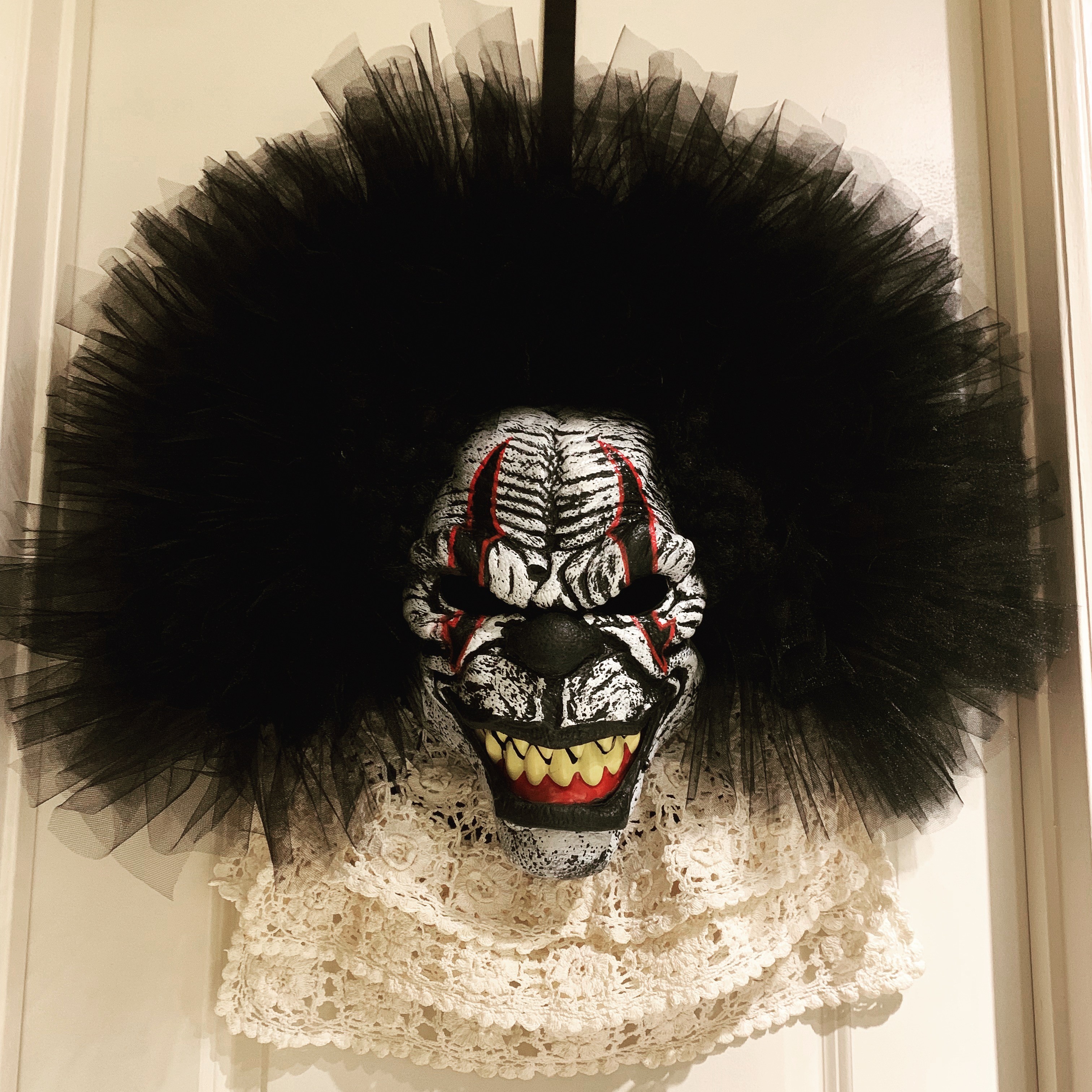 creepy clown wreaths