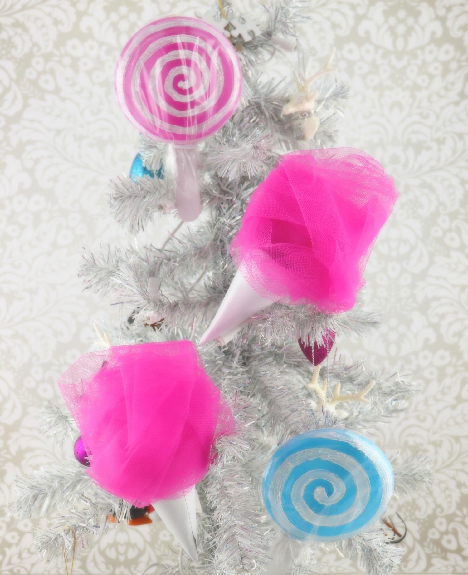 Cotton Candy Ornaments Tutorial