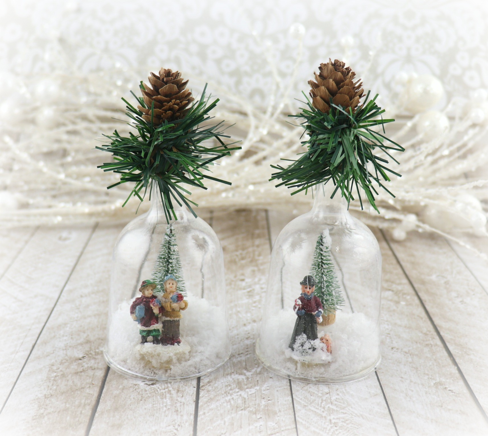 Wine Glass Snow Globes: 12 Days of Crafts