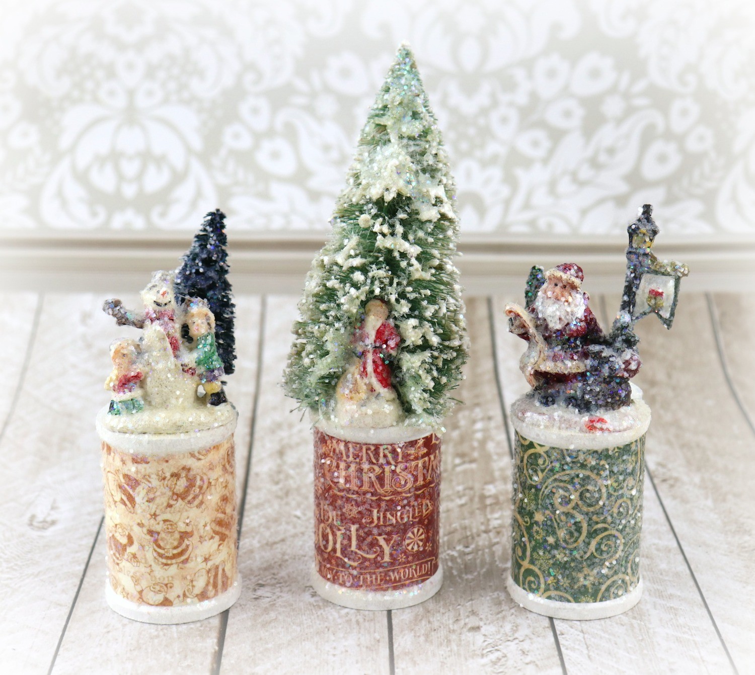Wood Spool Christmas Decor Tutorial