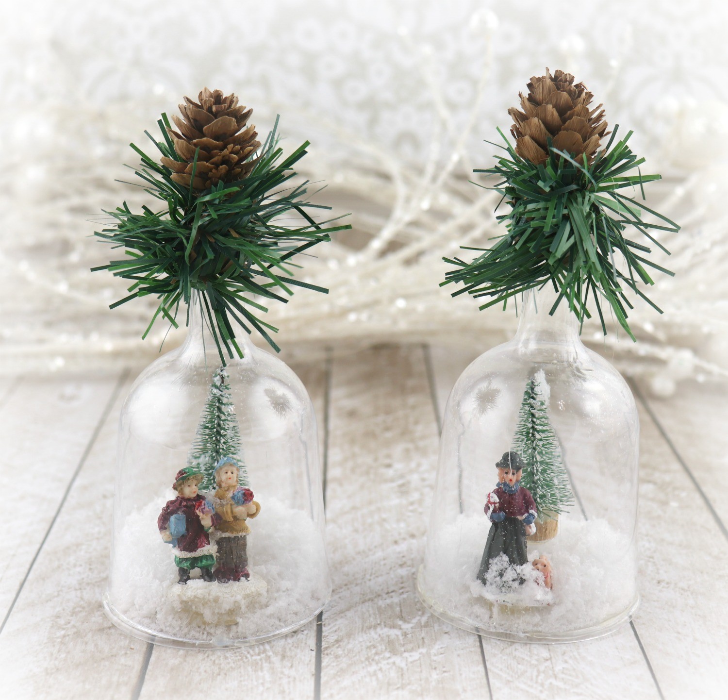 Wine Glass Snow Globes