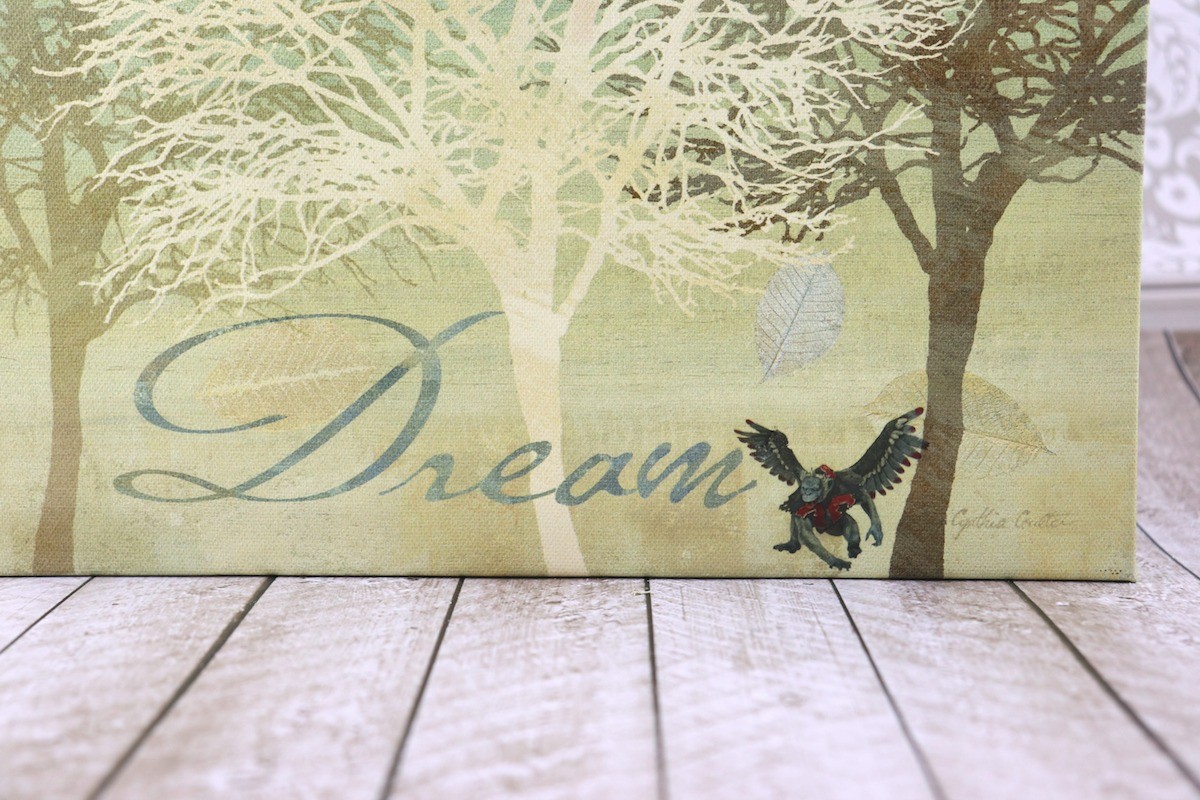 This is such an easy way to update thrift store art!