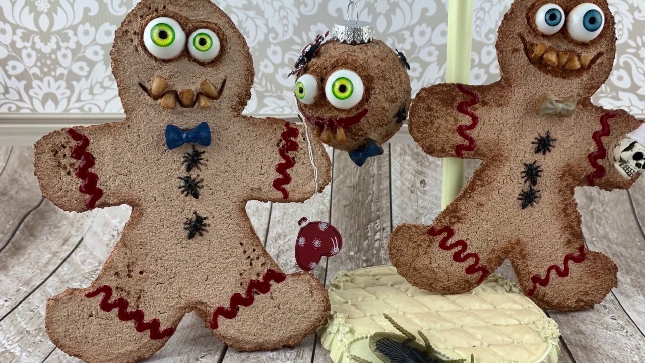 Gingerdead Man DIY Creepy Christmas Craft