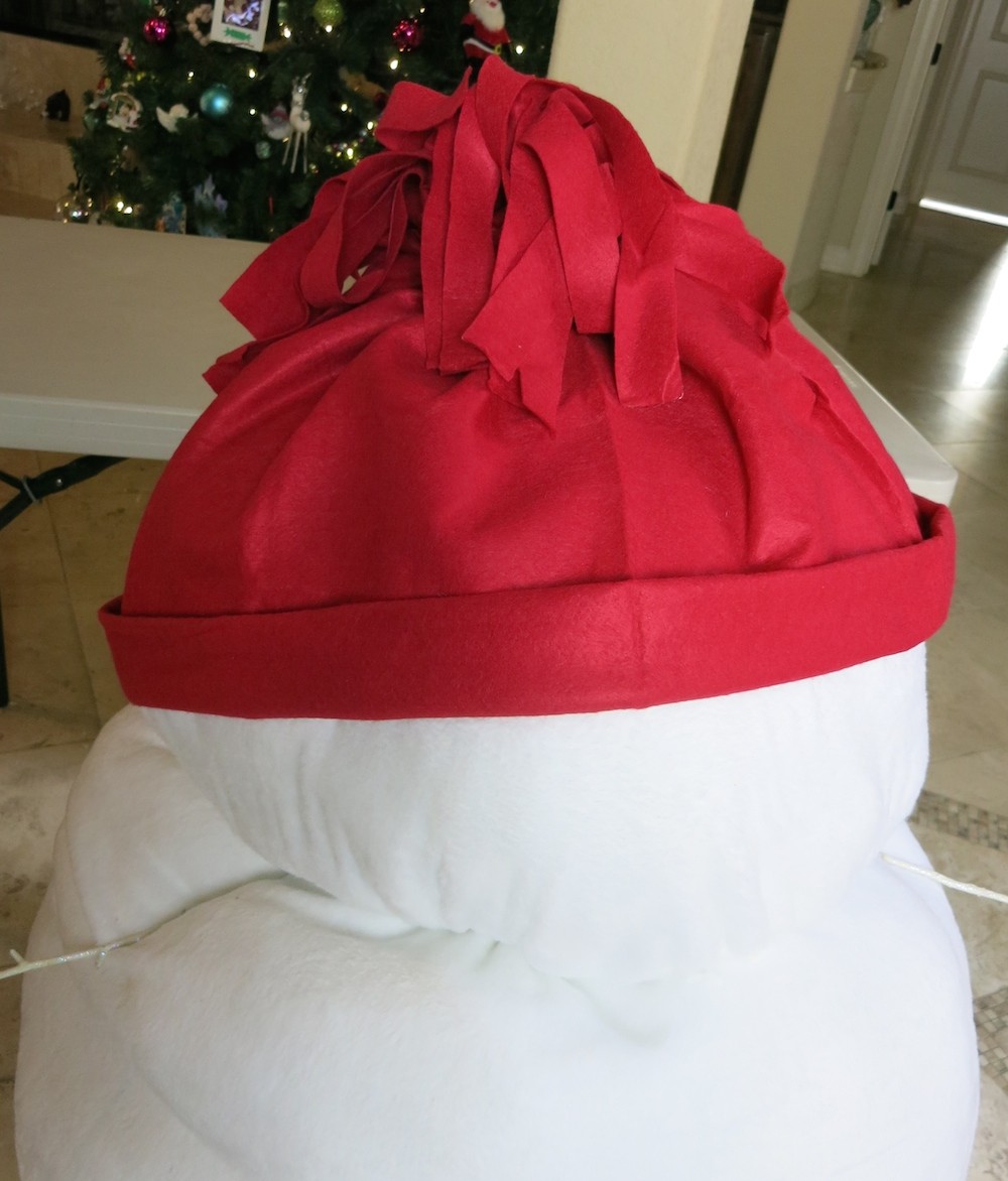 Giant snowman felt hat