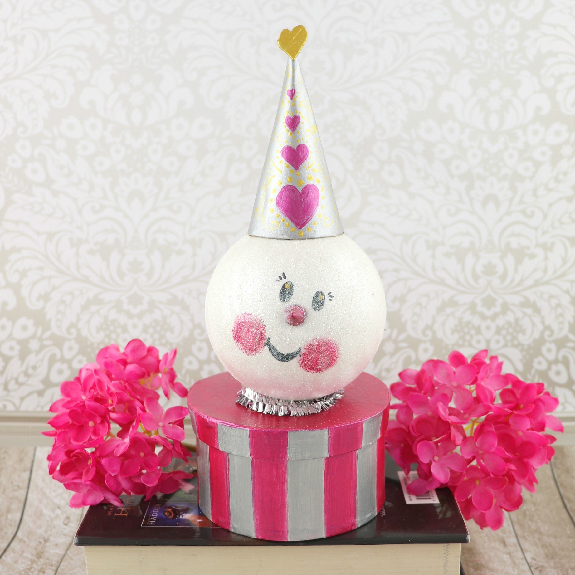 how to make a valentine snowman box