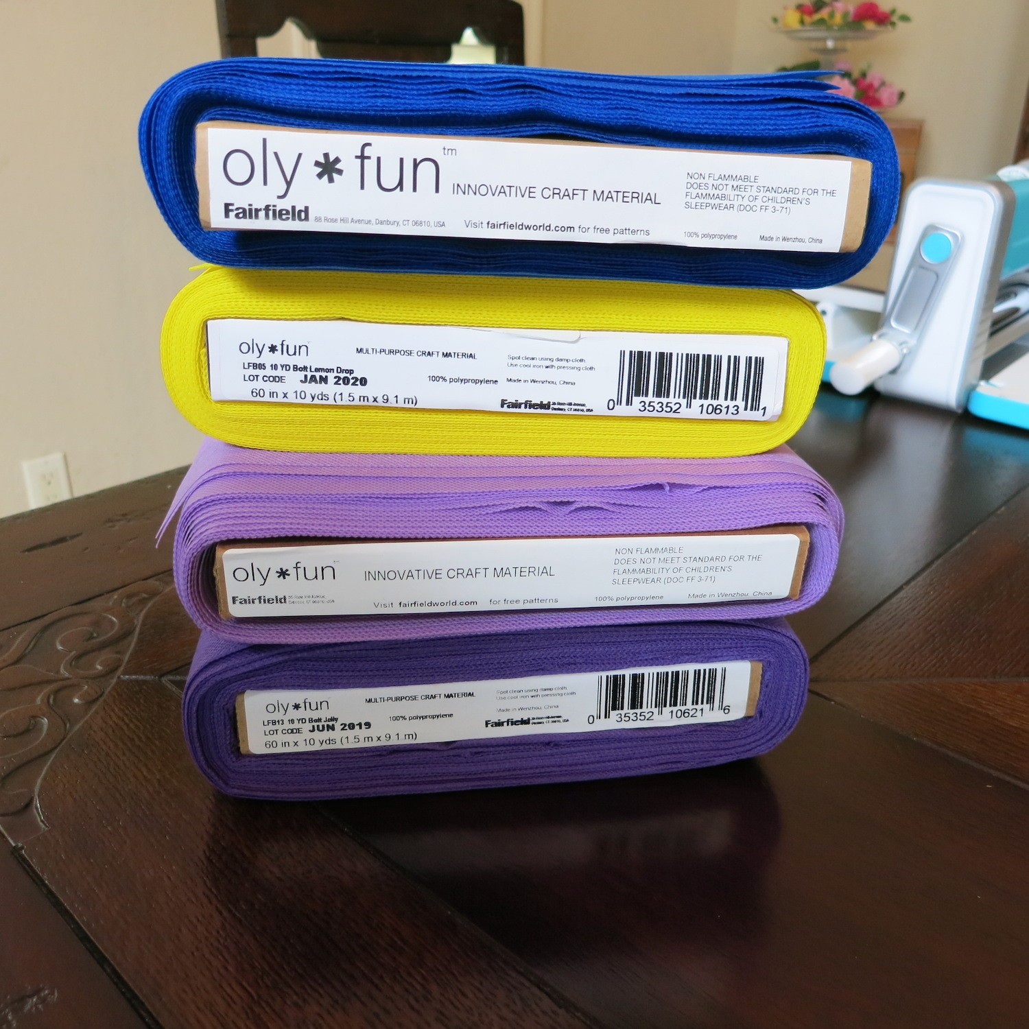 Oly-Fun Fabric project table runner