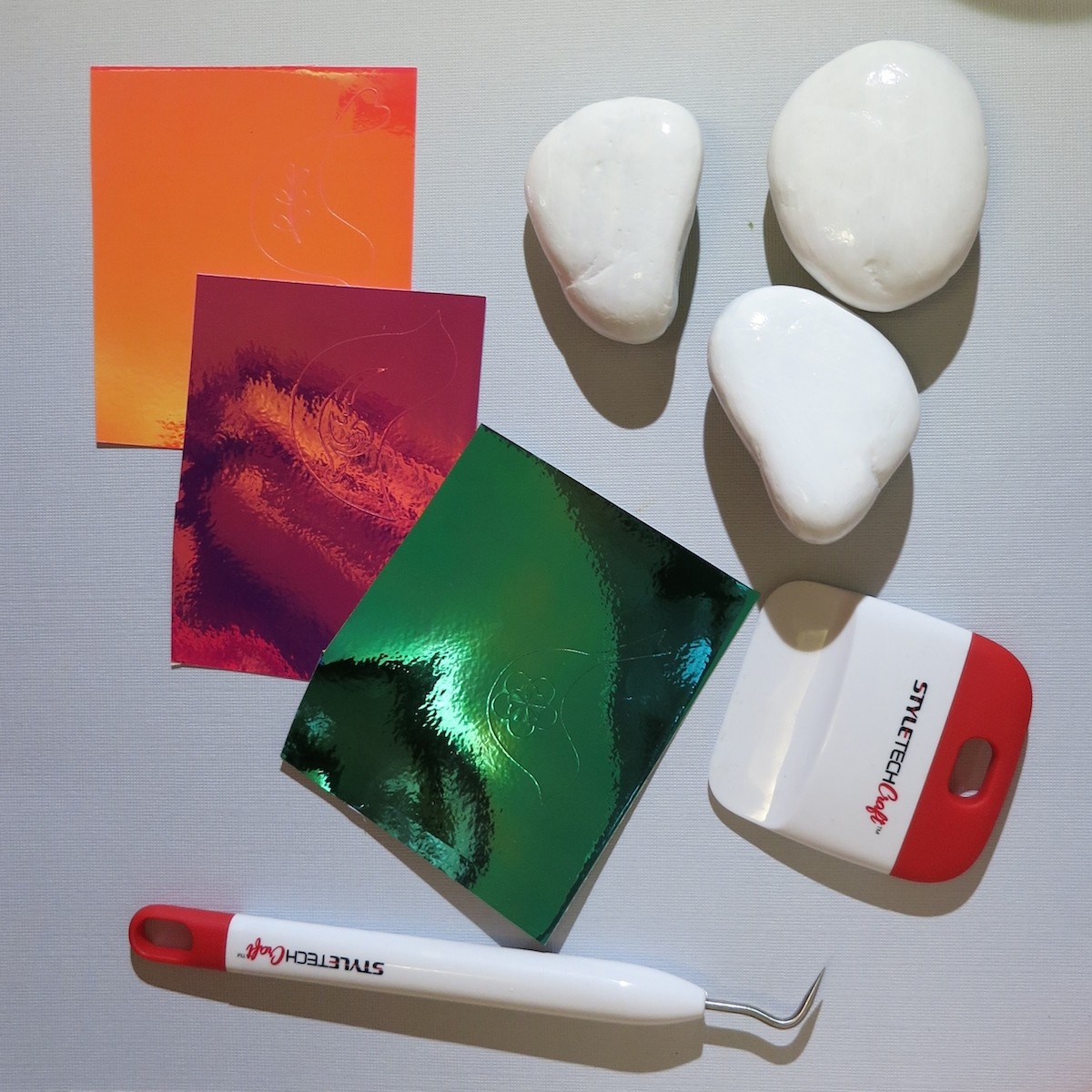 opal vinyl to decorate painted rocks