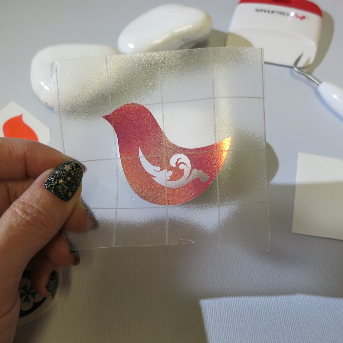 tape transfer on opal vinyl