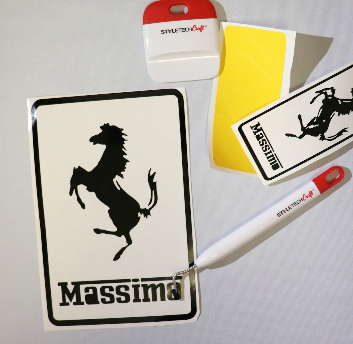 ferrari logo car labels