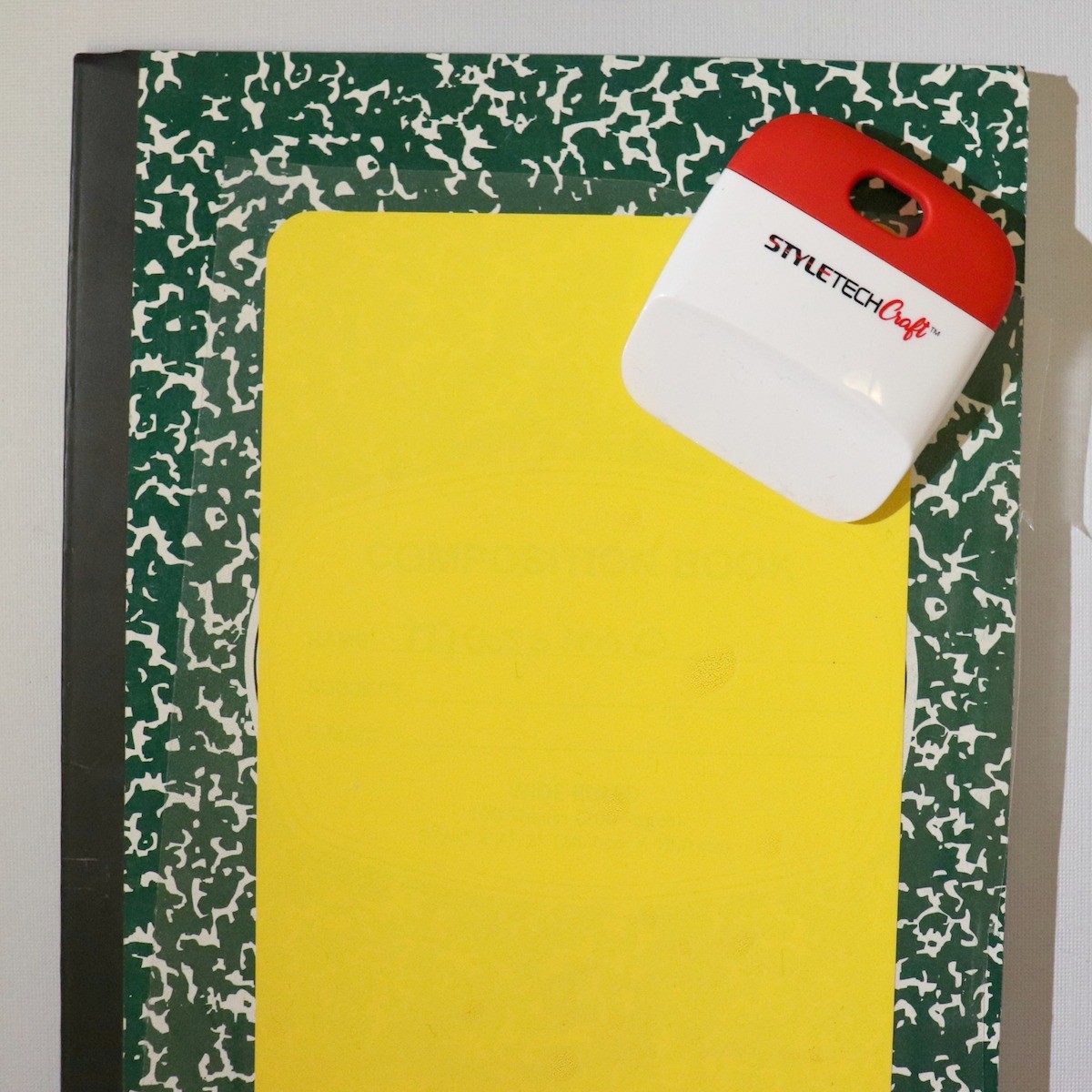 vinyl labels on school supplies