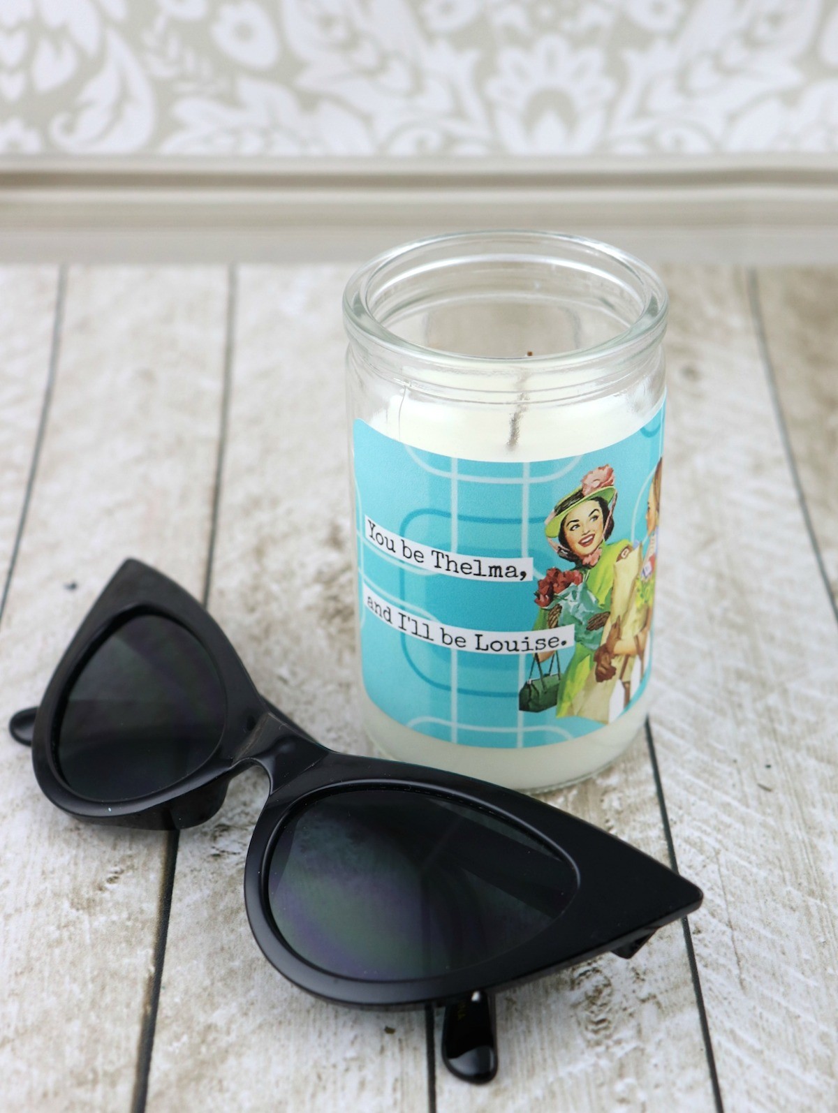 anne taintor inspired candle