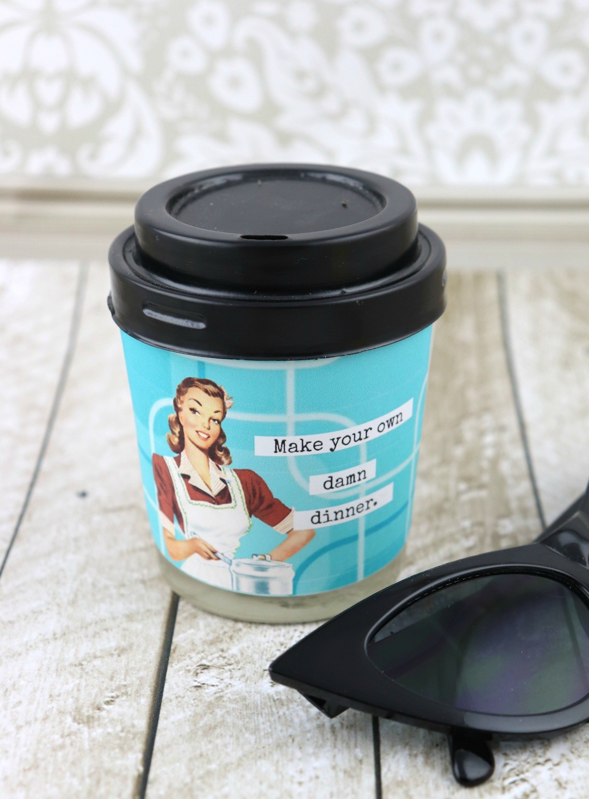 anne taintor style candle