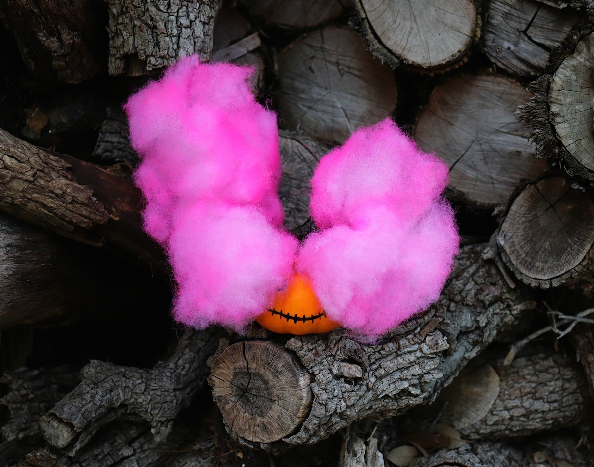 Faux Smoke Bomb Pumpkins Halloween DIY