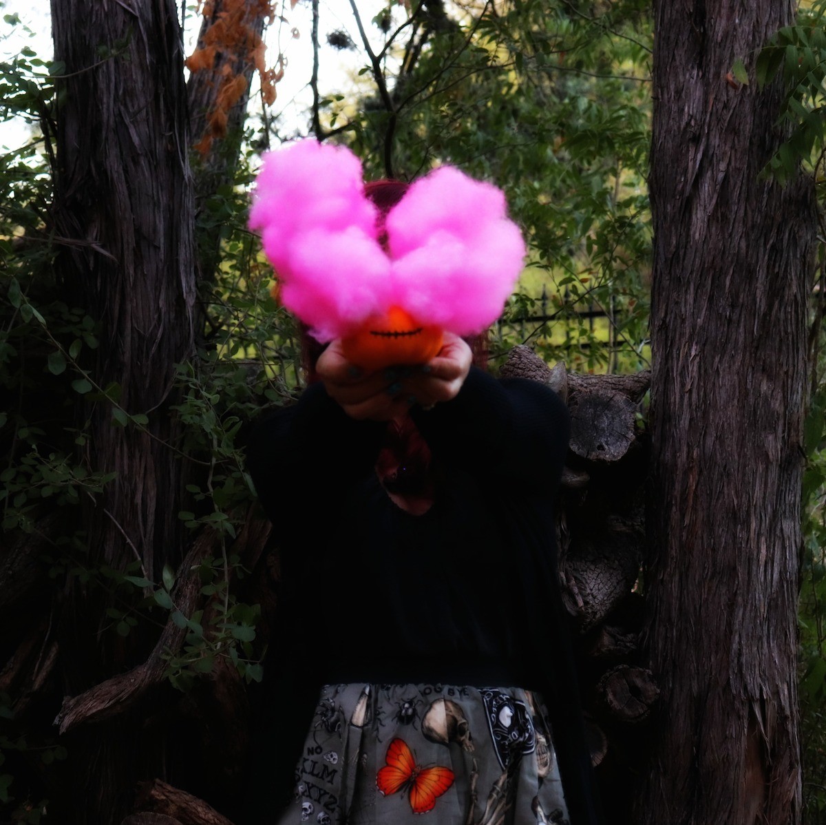faux smoke bomb pumpkin Halloween DIY