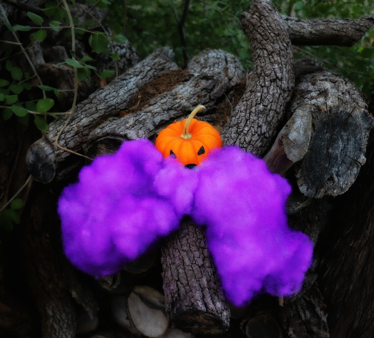 how to make faux smoke bomb pumpkins