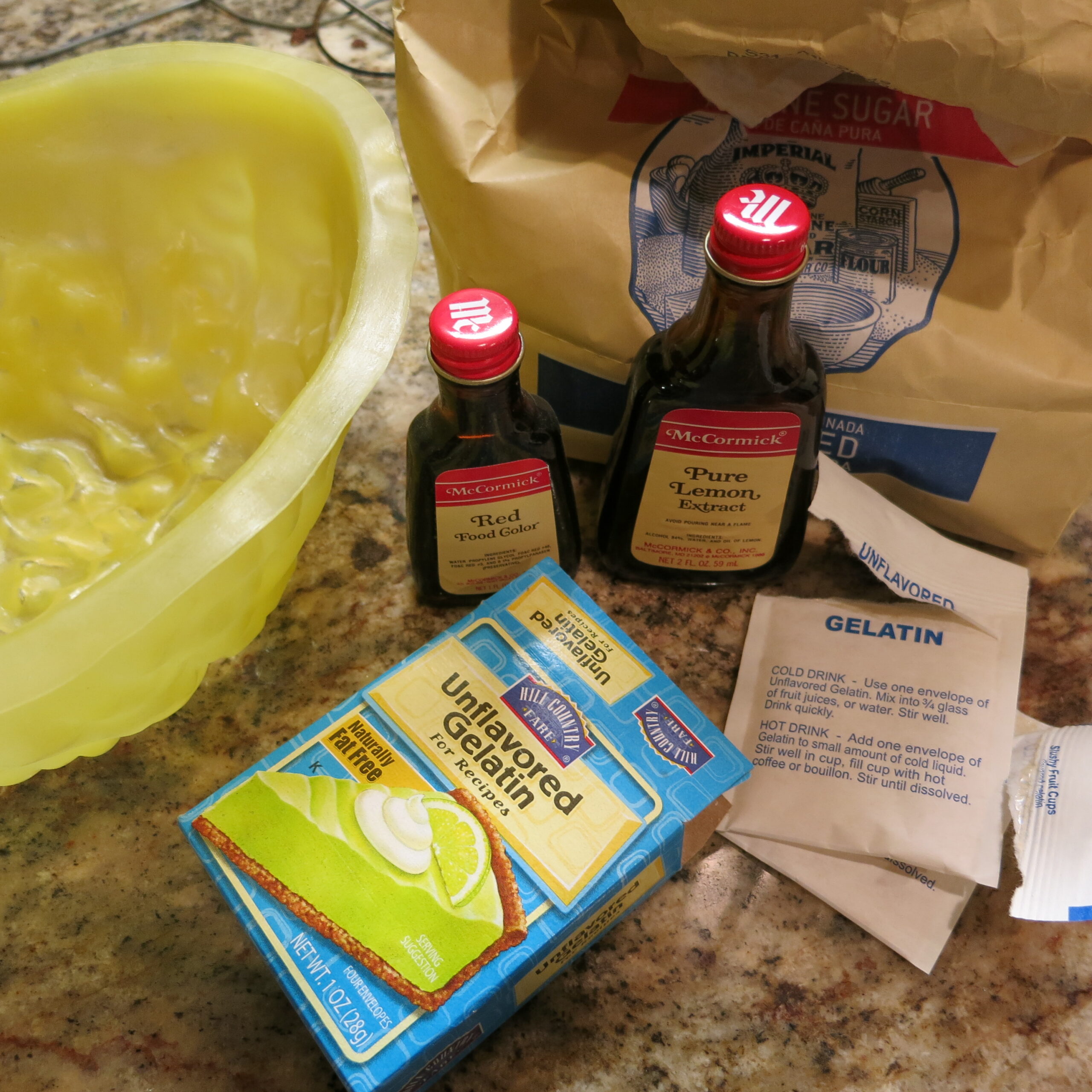 Supplies for aspic