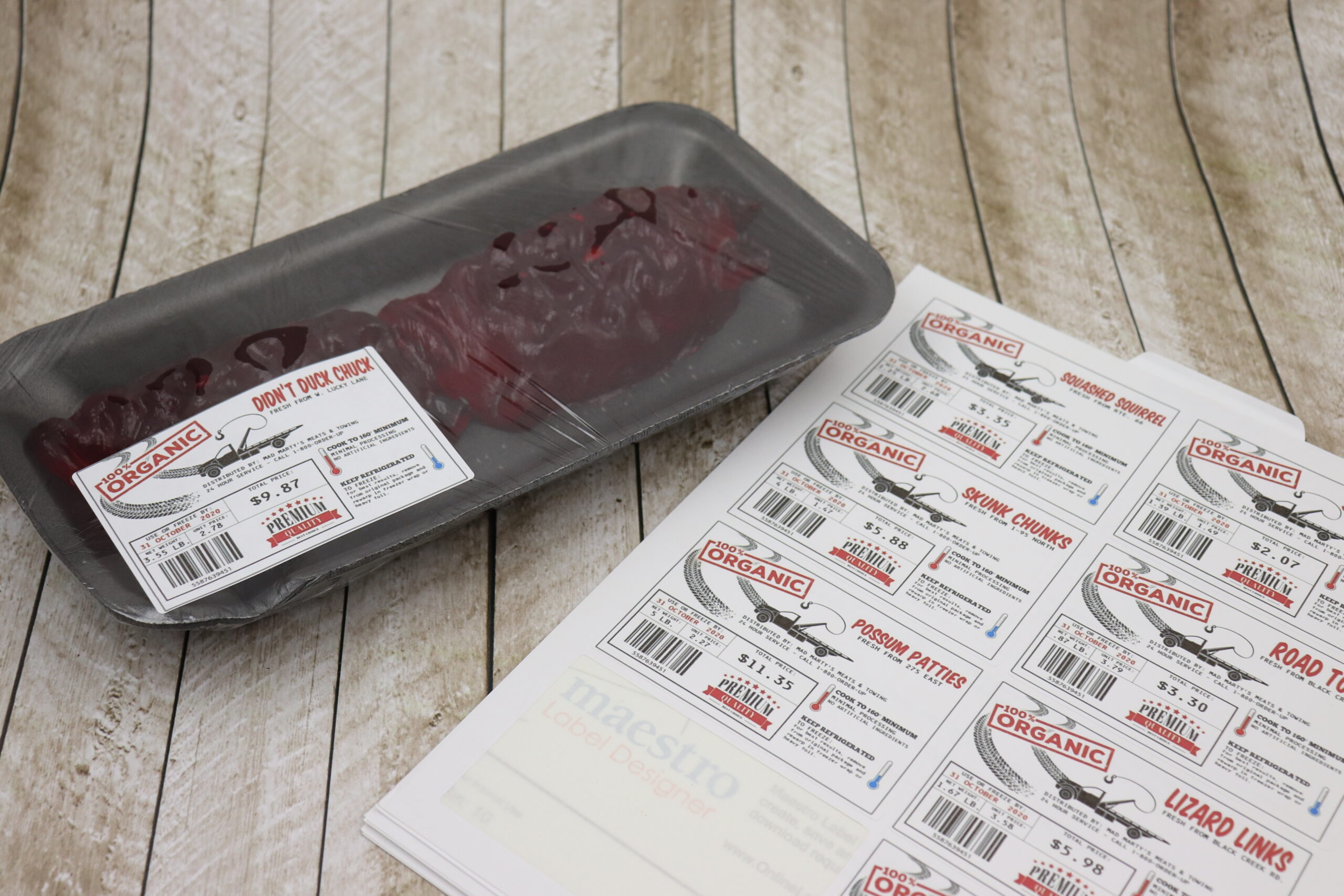 DIY brain jello roadkill halloween dessert