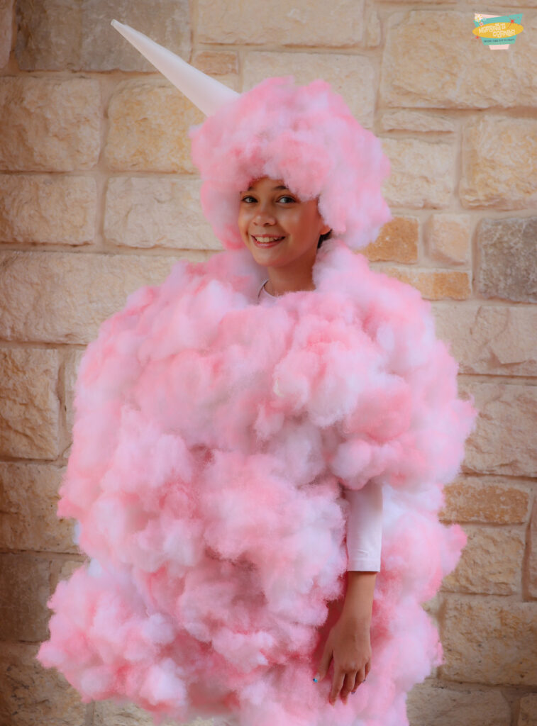 DIY cotton candy costume