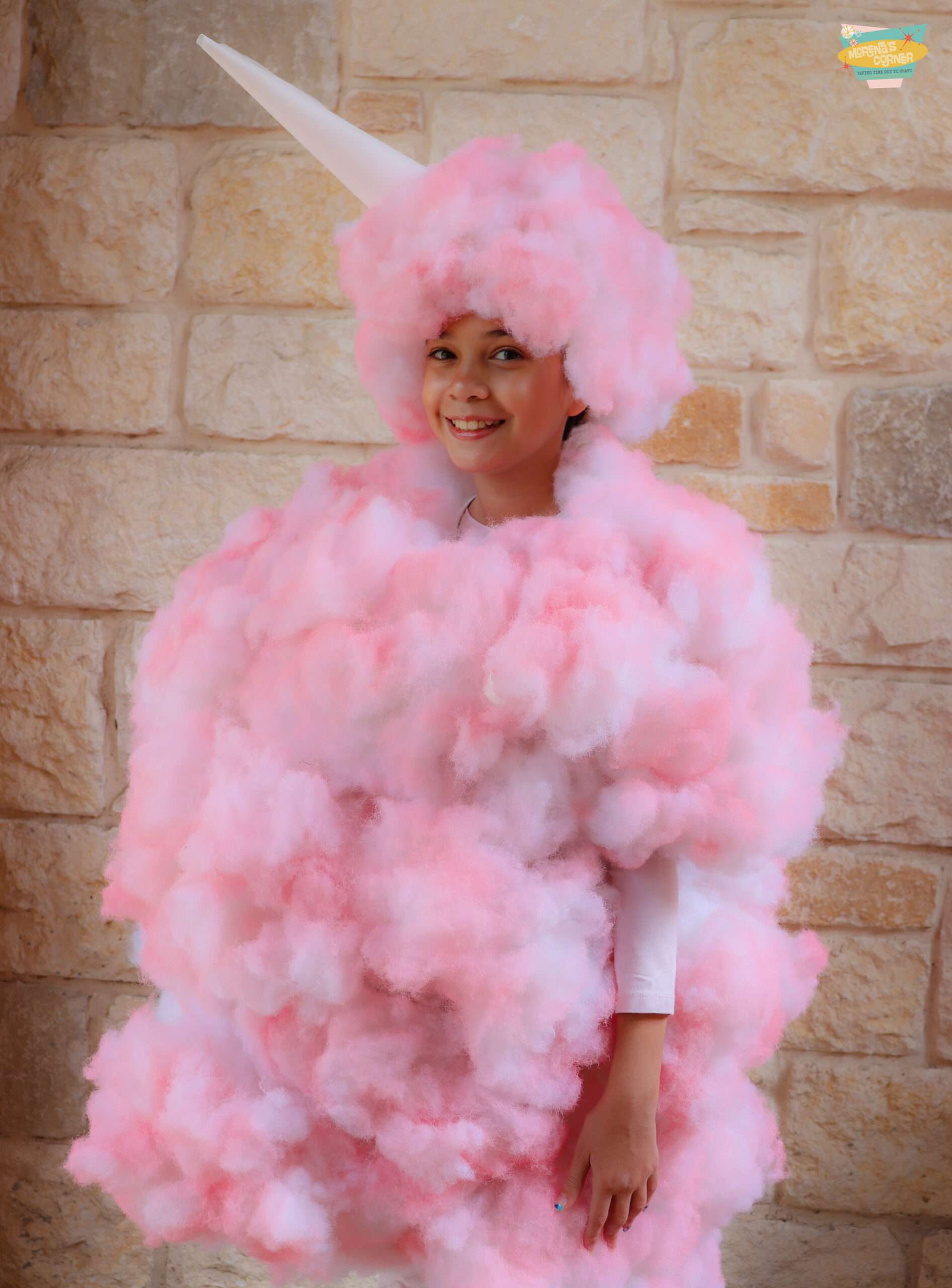 DIY cotton candy costume