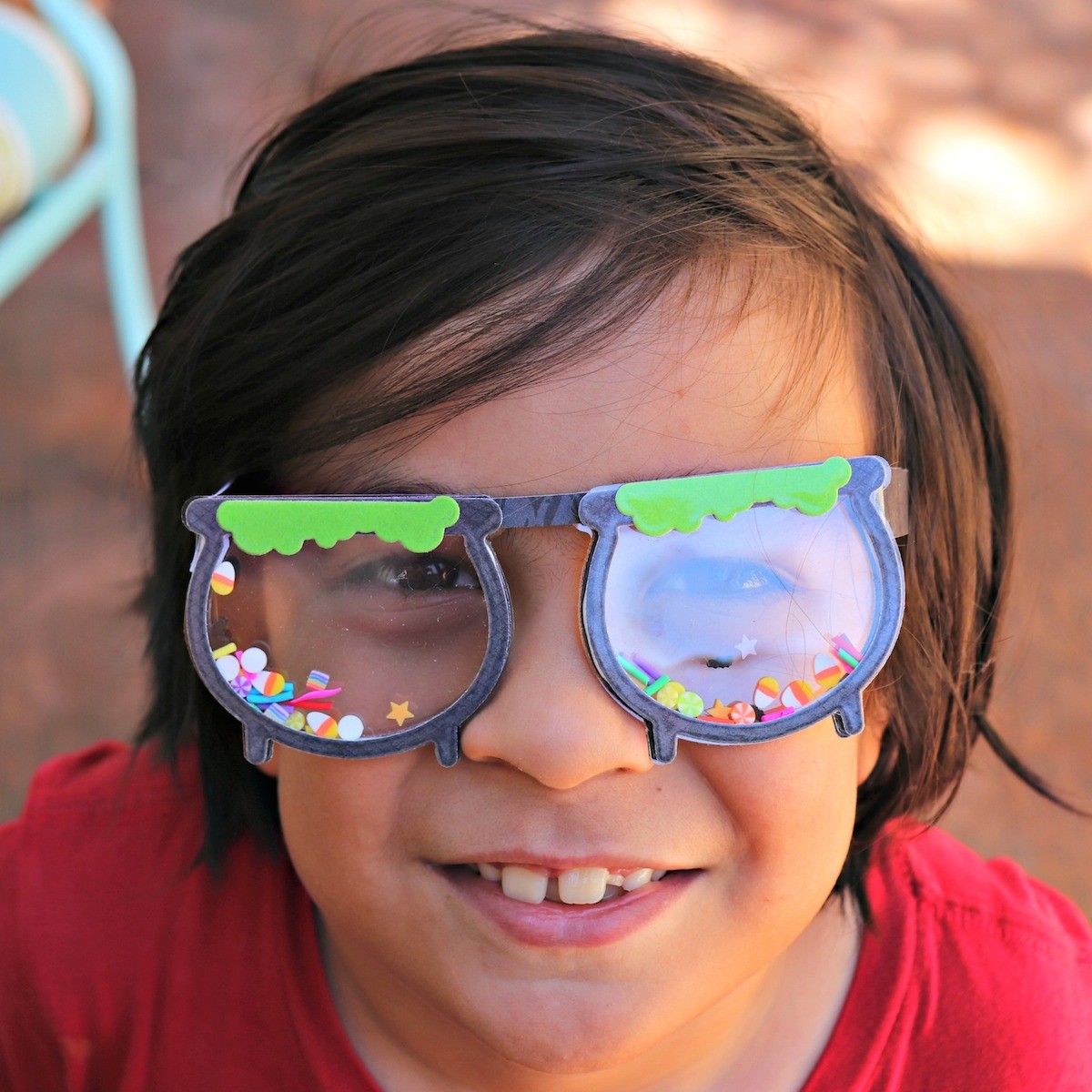 Halloween Glasses Tutorial with Shaker Sprinkles