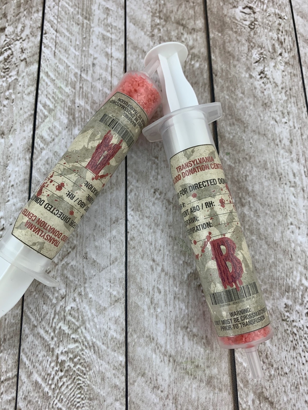 blood bank party favors DIY