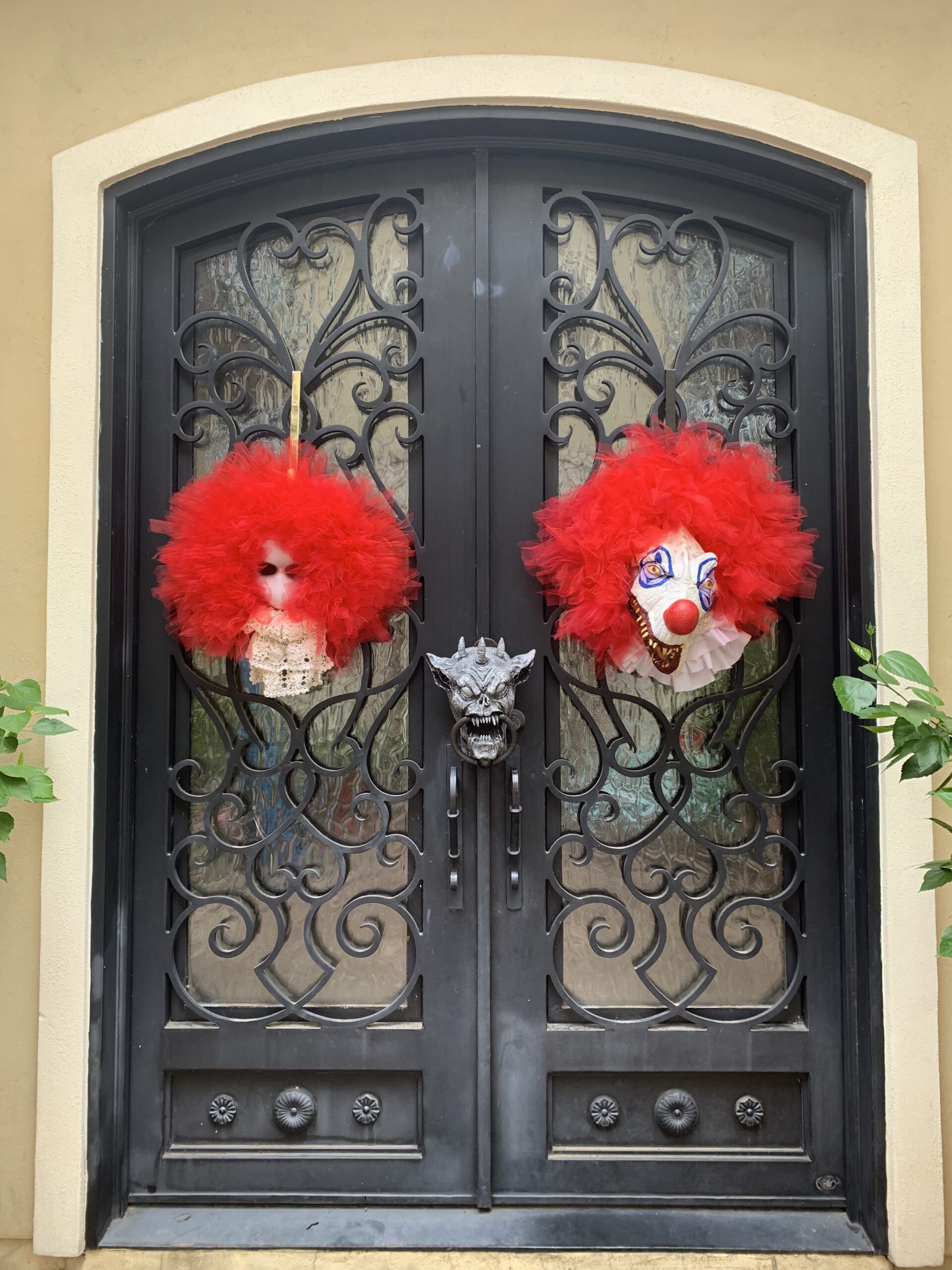 scary creepy clown wreaths